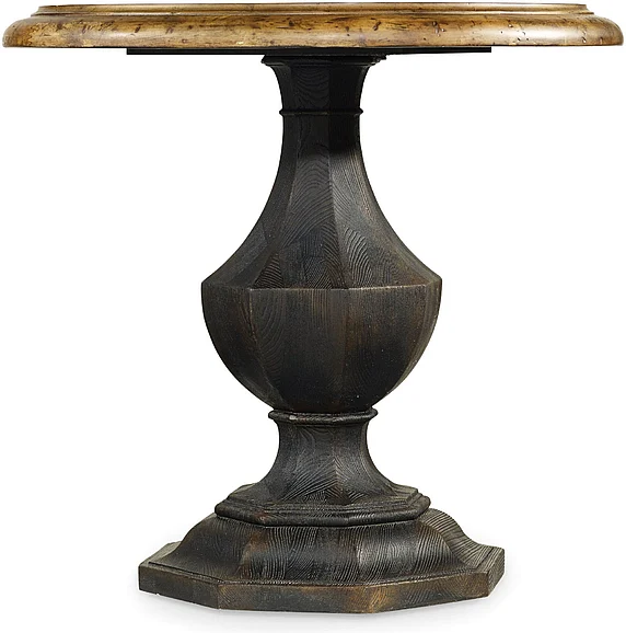 Hooker Furniture Sanctuary Round Accent Table in Black 5402-50001