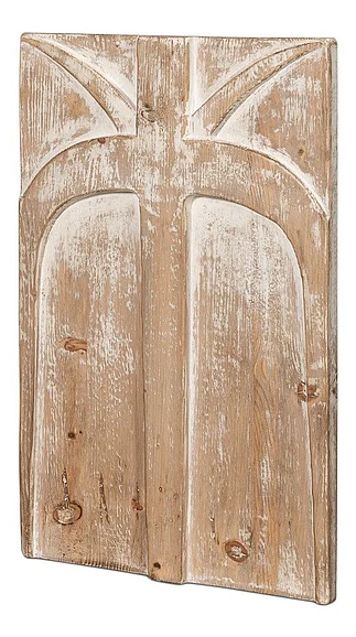 Sarreid Ltd. Ringo Carved Panel in Natural 54047 CLOSEOUT