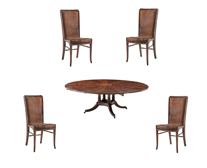 Theodore Alexander TA Originals 5pc Brook Street Supper Dining Table Set