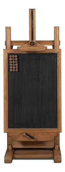 Sarreid Ltd. Haagen Adjustable Blackboard Easel in Natural 54052