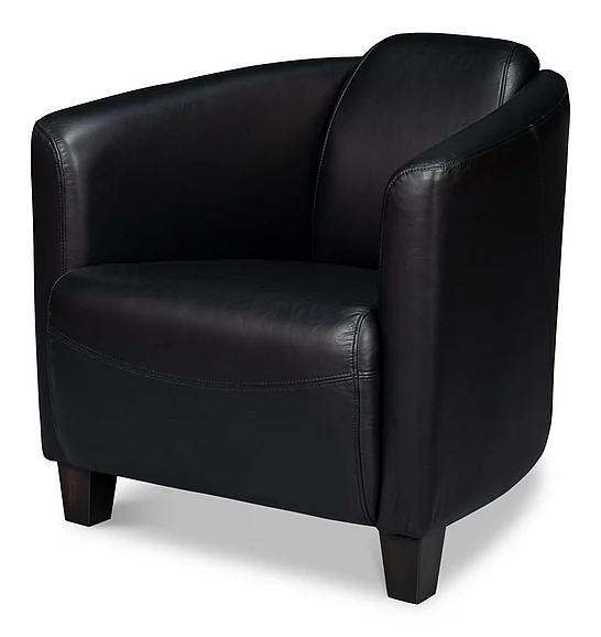 Sarreid Mandy Arm Chair in Onyx Black 54125
