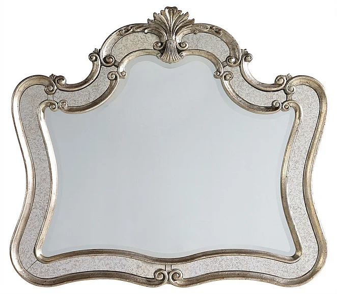 Hooker Furniture Sanctuary Shaped Mirror in Silver 5413-90009