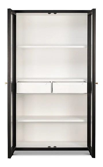 Sarreid Ltd. Walker Bookcase in Black 54141 CLOSEOUT