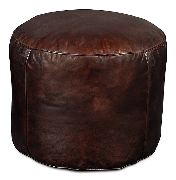 Sarreid Soccerball Stool in Dark Brown 54153
