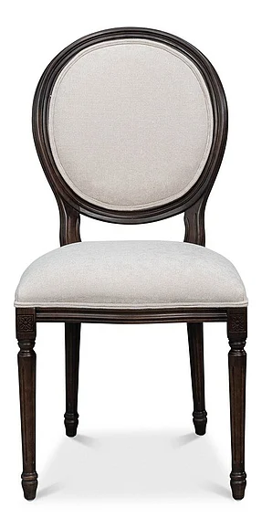Sarried Hugo Oval Side Chair in Beige 54178-03CV (Set of 2)