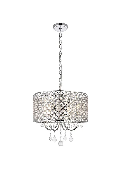 Elegant Elise 17 In. Pendant in Chrome LD711D17C CLOSEOUT