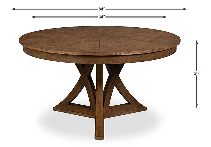 Sarreid Jupe Casual Large Dining Table in Light Mink 54201-LM