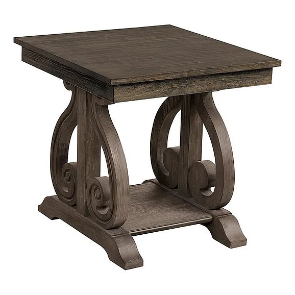 Homelegance Toulon End Table in Dark Oak 5438-04