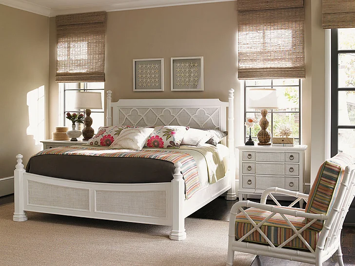 Tommy Bahama Ivory Key Prichards Bay 4pc Poster/Canopy Bedroom Set