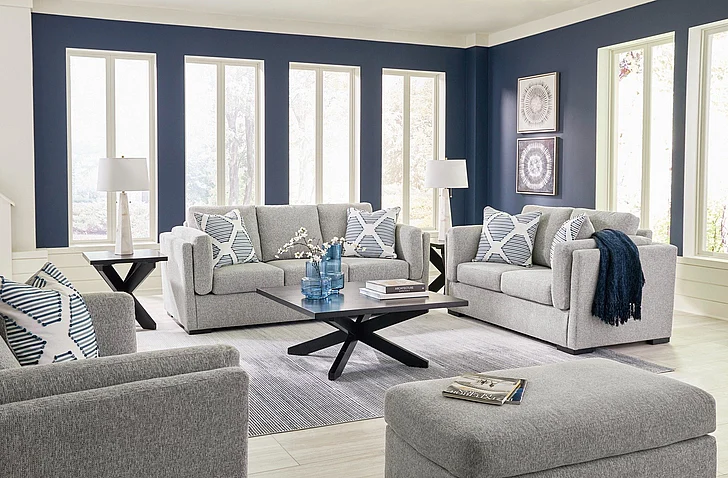 Evansley 2-Piece Living Room Set in Pewter