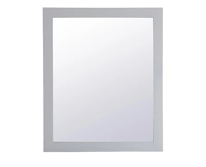 Elegant Aqua Rectangle Vanity Mirror 30 In. in Grey VM23036GR