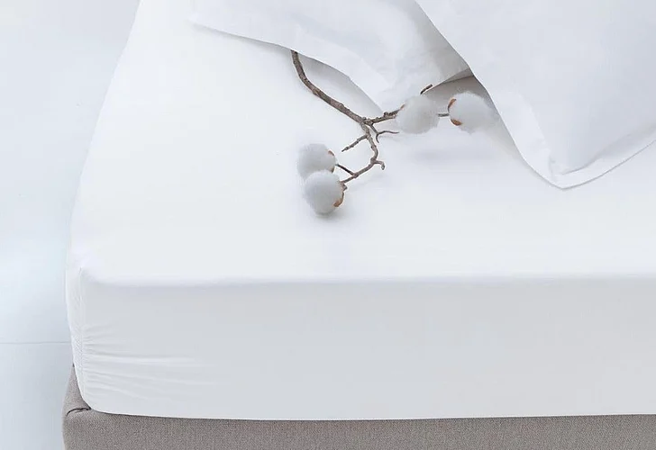 Penny Fitted Sheet - Optic White - Queen 1617662