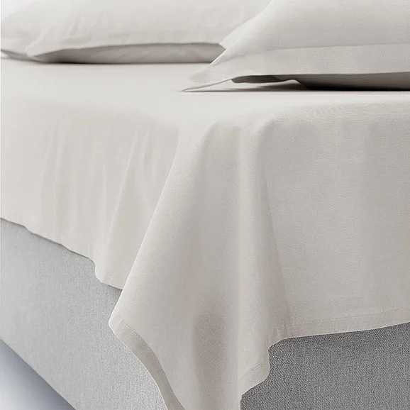 Penny Flat Sheet - Beige - Queen 1630744