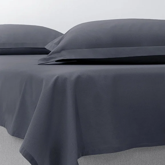 Penny Flat Sheet - Anthracite - Queen 1630737