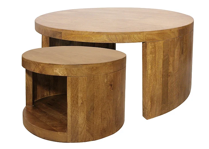 Moti Furniture Molly Cocktail Table (2pc) in Royal Walnut 55003005