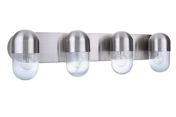 Craftmade Pill 4 Light Vanity in Brushed Polished Nickel 55004-BNK CLOSEOUT
