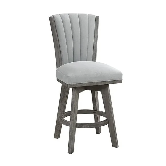 Homelegance Corvallis Swivel Counter Height Chair in Gray 5507-24GYS