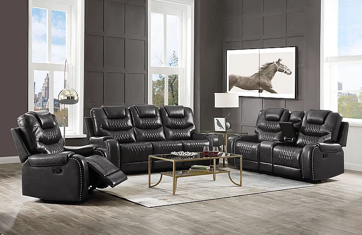 ACME Braylon 2pc Living Room Set in Black