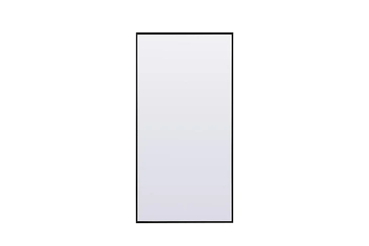 Elegant Metal Frame Rectangle Full Length Mirror 30X60 In. in Black MR4FL3060BK