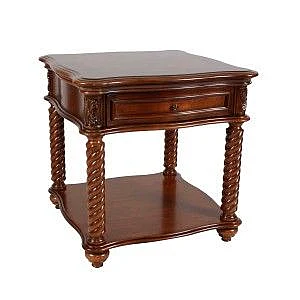 Homelegance Trammel End Table with Functional Drawer 5554-04