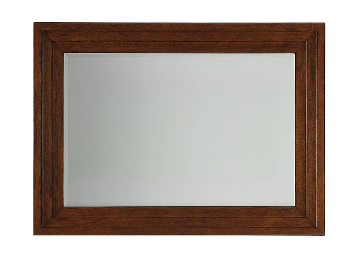 Tommy Bahama Home Island Fusion Luzon Landscape Mirror in Dark Walnut 556-205