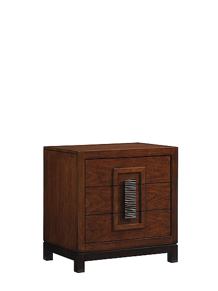 Tommy Bahama Home Island Fusion Isabela Nightstand in Dark Walnut 556-621