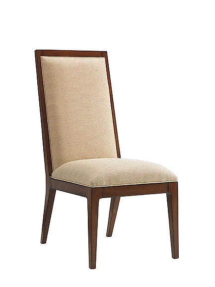 Tommy Bahama Home Island Fusion Natori Slat Back Side Chair in Cresting Waves 556-880-01