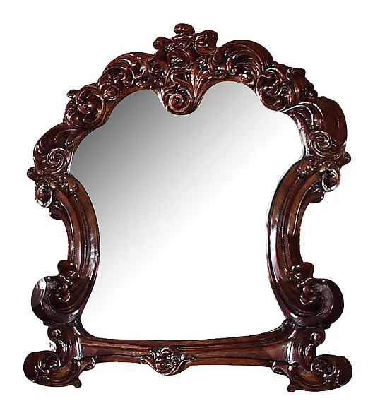 Acme Vendome Landscape Mirror with Intricate Details in Cherry 22004