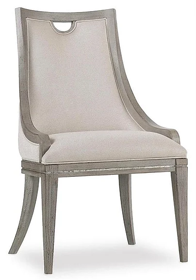 Hooker Furniture Sanctuary Upholstered Side Chair in Light Wood (Set of 2)