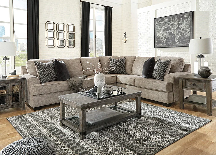 Bovarian 3-Piece Sectional in Stone 56103S2