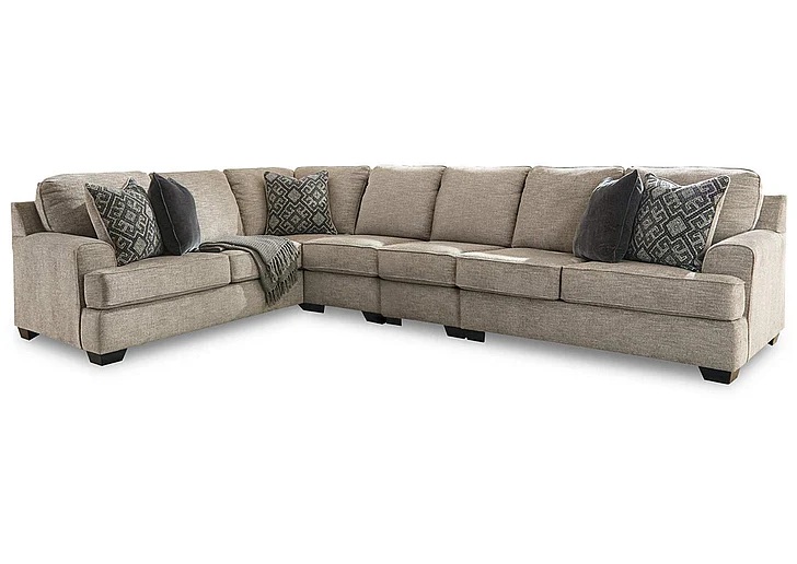 Bovarian 4-Piece Sectional in Stone 56103S6