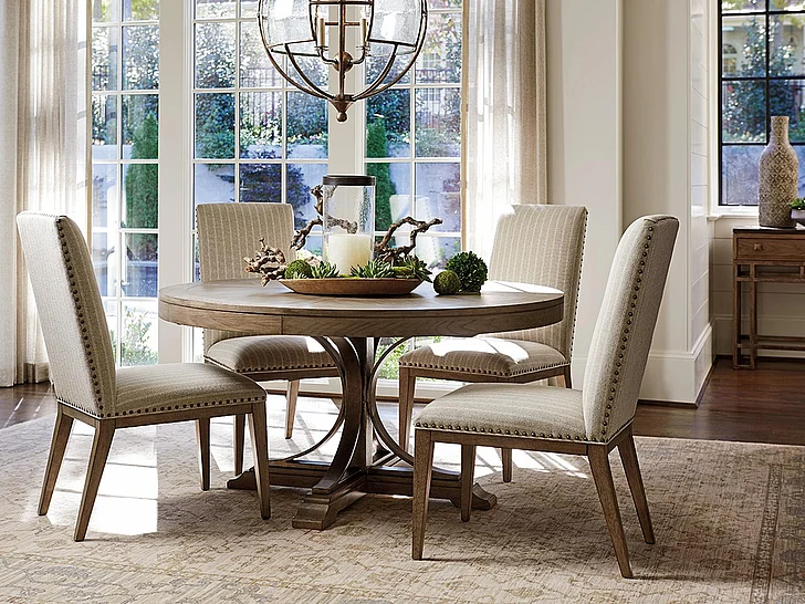 Tommy Bahama Home Cypress Point 5pc Atwell Dining Room Set in Hatteras Gray
