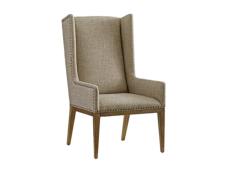 Tommy Bahama Home Cypress Point Milton Host Chair in Hatteras Gray 01-0561-885-01