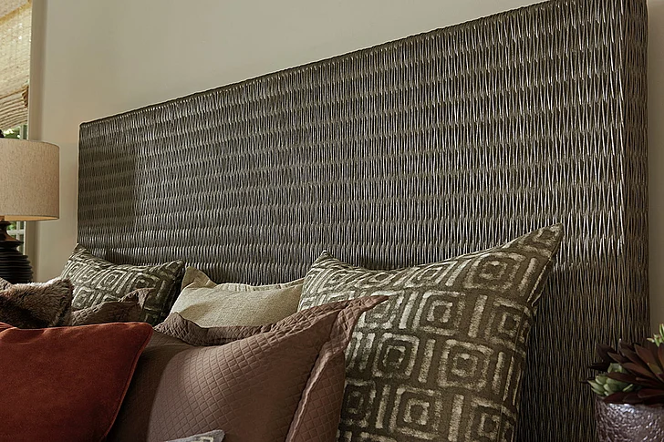Tommy Bahama Home Cypress Point Cal King Driftwood Isle Woven Platform Headboard ONLY in Smoke Gray 01-0562-135HB