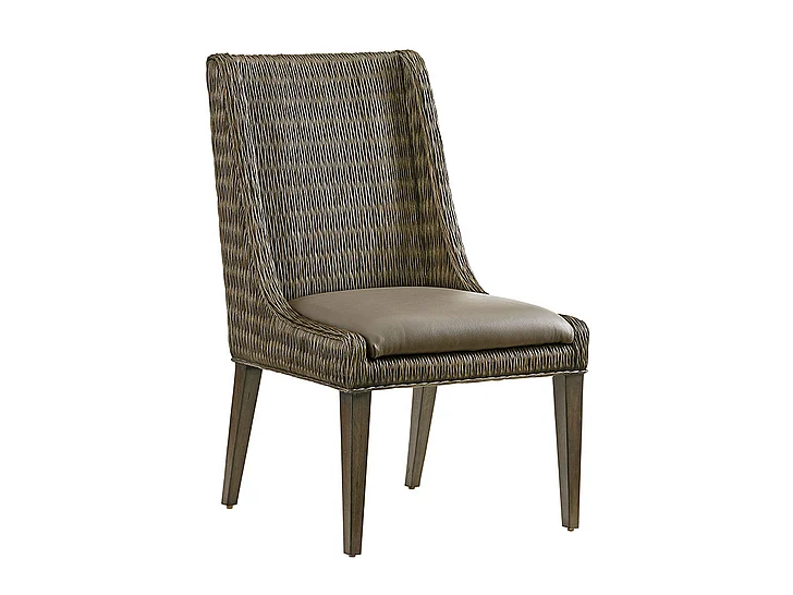 Tommy Bahama Home Cypress Point Brandon Side Chair in Hatteras Gray 01-0562-882-01