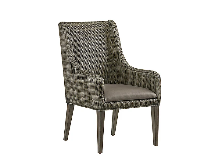 Tommy Bahama Home Cypress Point Brandon Arm Chair in Hatteras Gray 01-0562-883-01