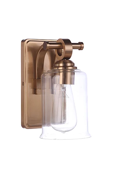 Craftmade Romero 1 Light Wall Sconce in Satin Brass 56401-SB CLOSEOUT