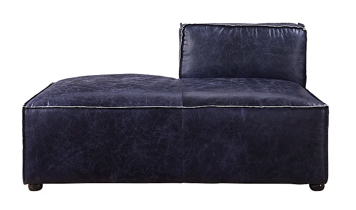 Acme Furniture Birdie Chaise in Vintage Blue 56598