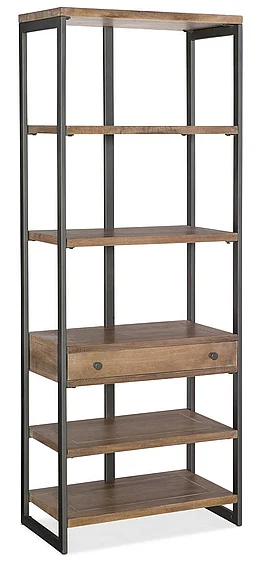 Hooker Furniture 5681-10 Bookcase in Medium Wood 5681-10445-MWD