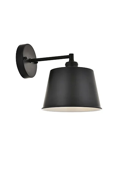 Elegant Nota 1 Light Black Wall Sconce LD4058W8BK