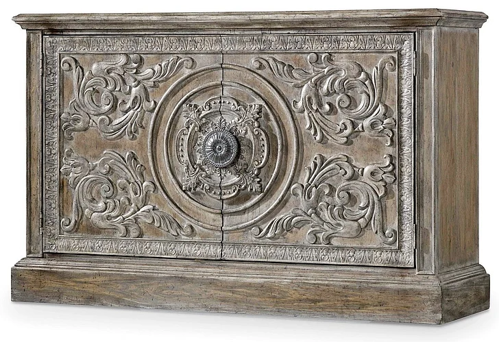Hooker Furniture True Vintage Two-Door Accent Console in Light Wood 5701-85002