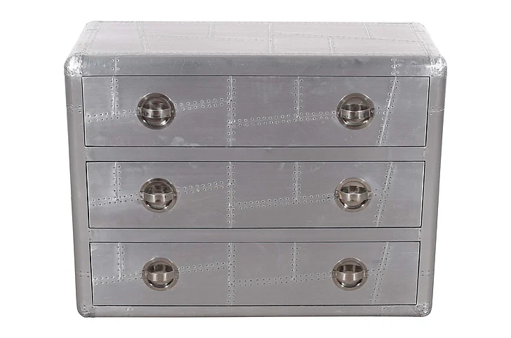 Moti Furniture Pilot Chest in Silver 57015003