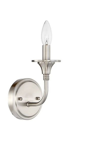 Craftmade Jolenne 1 Light Wall Sconce in Brushed Polished Nickel 57061-BNK CLOSEOUT