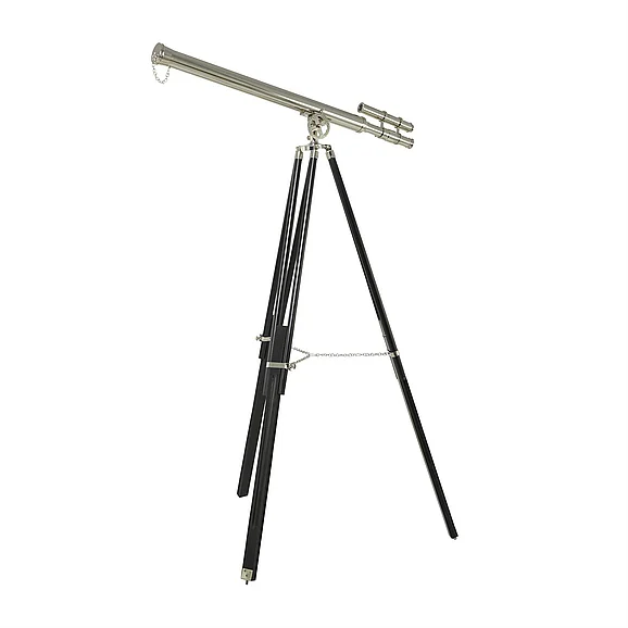 UMA Silver Metal Telescope, 36" x 33" x 57" | 57105 CLOSEOUT