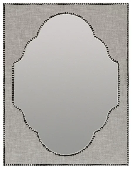 Hooker Furniture Boheme Nourmand Linen Wrapped Mirror 5750-90008-GRY