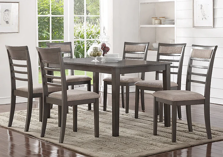 Emma Mason Signature Sarah May 7-Pc Casual Dining in Dark Brown