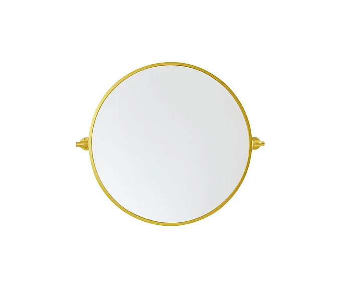 Elegant Round Pivot Mirror 24 In. in Gold MR6B24GD CLOSEOUT