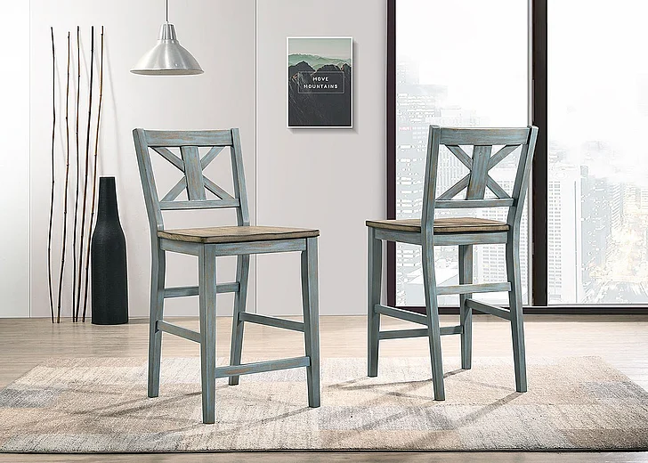 Emma Mason Signature Winter Frost Counter Stool (Set of 2)