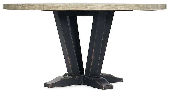 Hooker Furniture Ciao Bella 60" Round Dining Table in Black/White 5805-75203-80