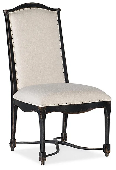 Hooker Furniture Ciao Bella Spindle Back Side Chair (Set of 2) in Black 5805-75310-99